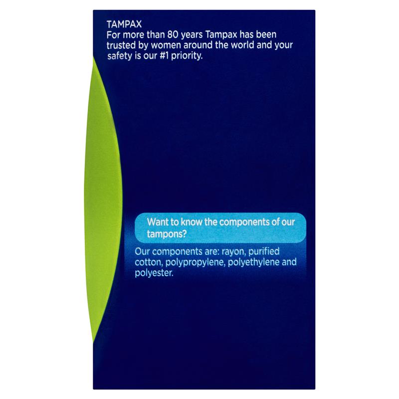 Tampax Pearl Compak Tampons, Medium Flow, 18 Pack with Applicators