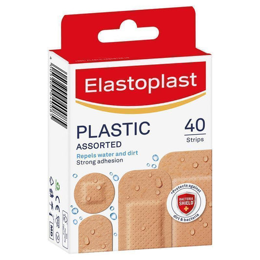 Elastoplast Plastic Assorted Plasters - 40 Pack-Auzzi Store