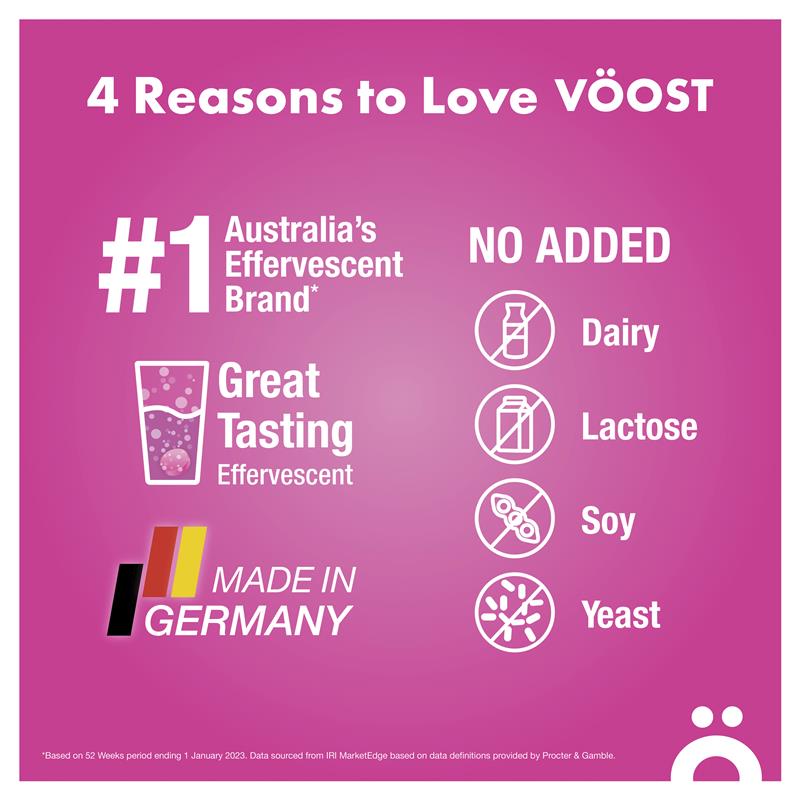 VOOST Marine Collagen Effervescent Tablets with Vitamin C - 20 Tablets