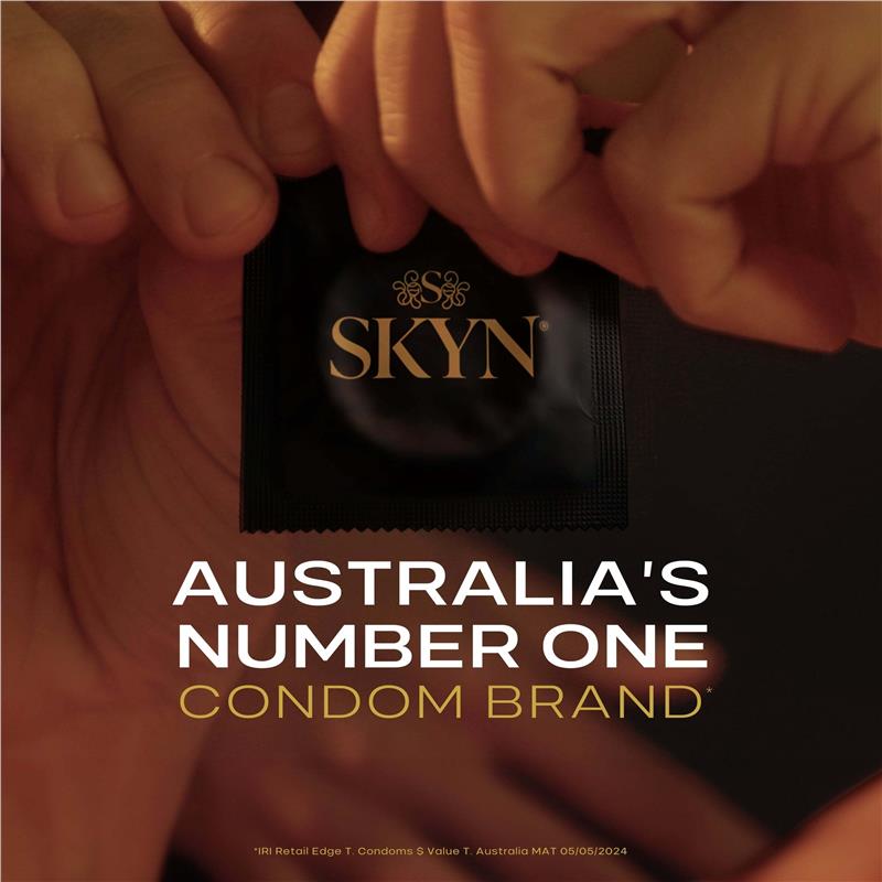 SKYN Large Non-Latex Condoms 10 Pack – Ultra Smooth Polyisoprene