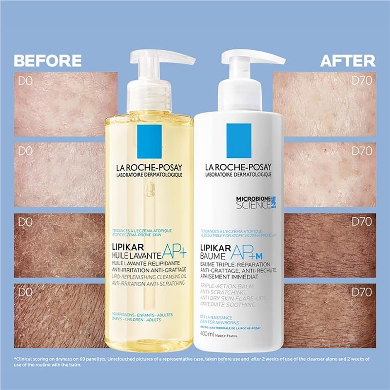La Roche-Posay Lipikar Baume AP+M Body Balm 400ml - Eczema Relief & Hydration-Auzzi Store
