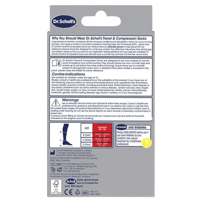 Dr Scholl's Travel and Compression Socks Natural Small - Comfort for Every Journey