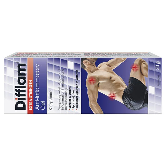 Difflam Extra Strength Anti-Inflammatory Gel 30g - Maximum Relief-Auzzi Store