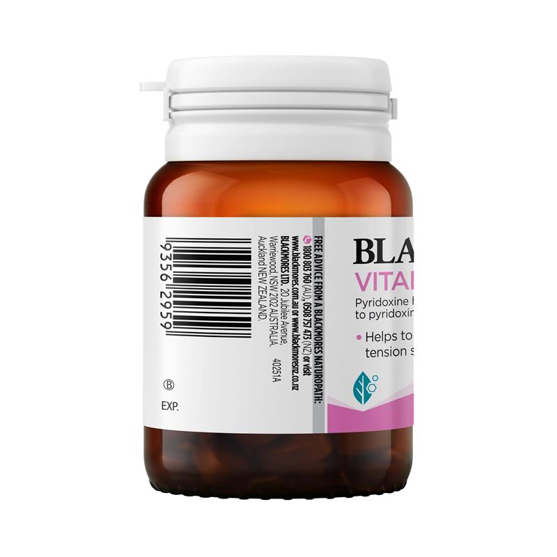 Blackmores Vitamin B6 100mg Sustained Release Tablets - 40