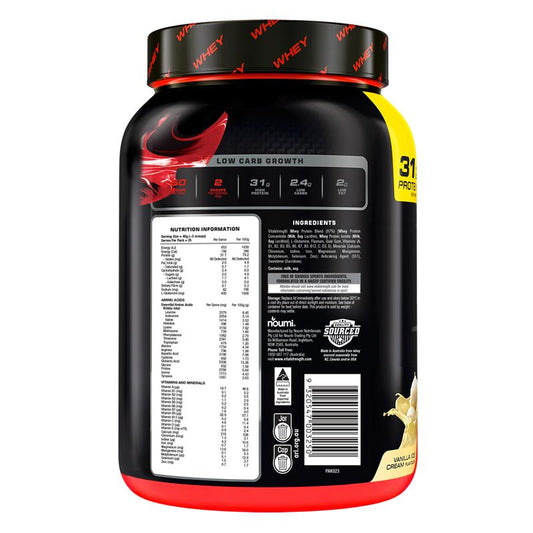 Vital Strength Launch Whey Protein - Vanilla Flavor (1kg)-Auzzi Store