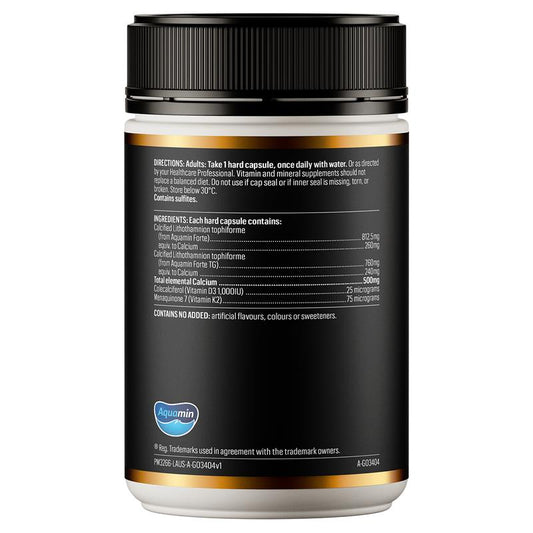 GO Healthy Calcium Plus D3 & K2 120 Hard Capsules - Strong Bone Support