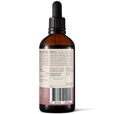 Wanderlust Ashwagandha Liquid Extract 90ml - Natural Stress Adaptogen