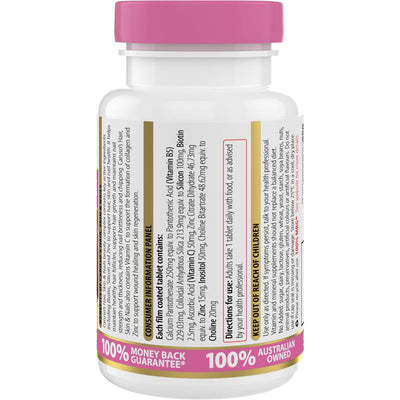 Carusos Hair Skin & Nails 60 Tablets - Support for Healthy Growth