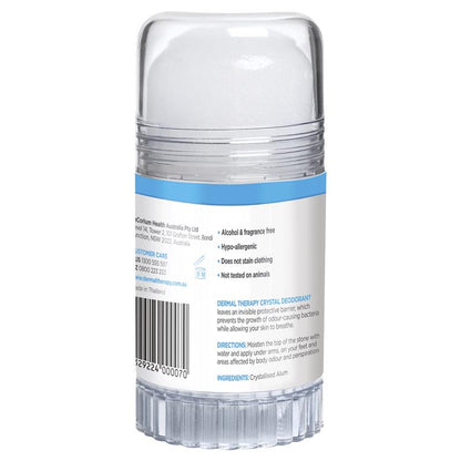 Dermal Therapy 120g Crystal Deodorant Stick – Aluminum-Free, Hypoallergenic
