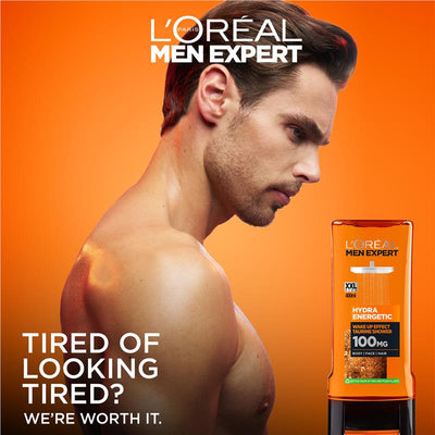 L'Oreal Paris Men Expert Hydra Energetic Shower Gel 400ml - Awaken Your Skin