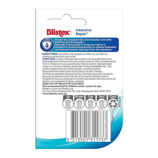 Blistex Intensive Repair Lip Balm SPF 15 - 7g Pot-Auzzi Store