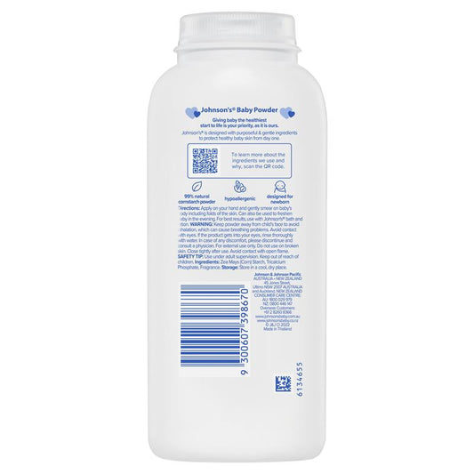 Johnsons Baby Pure Cornstarch Powder 200g – view 2