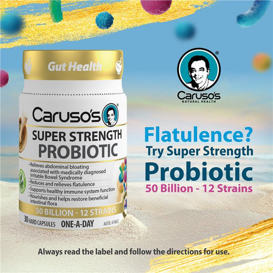 Caruso's Super Strength Probiotic 30 Capsules - Gut Health Support-Auzzi Store