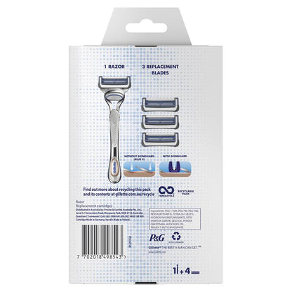 Gillette SkinGuard TerraCycle Starter Pack – Razor, 3 Blades & Free Cap