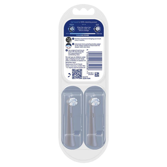 Oral-B iO Advanced Clean Electric Toothbrush Refills - Black 2 Pack – view 2