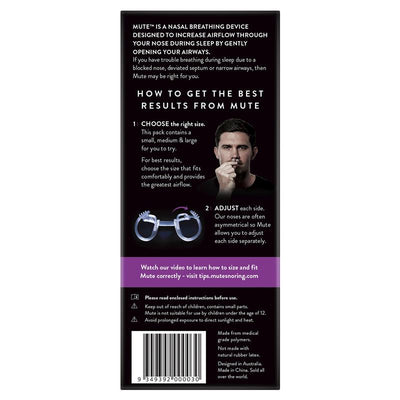 Mute Snoring Relief Trial Pack - Breathe Better, Sleep Better