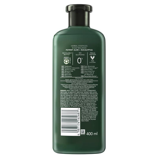 Herbal Essences Bio Renew Potent Aloe & Eucalyptus Strength & Moisture Shampoo - 400mL – view 2