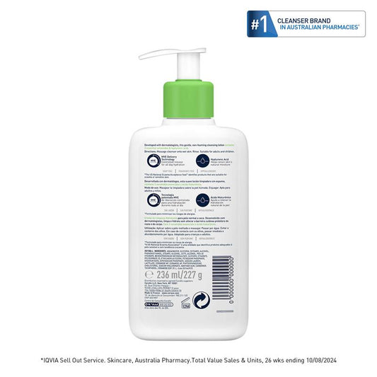 CeraVe Hydrating Cleanser 236ml - Gentle Hydration for All Skin Types – view 2 - Auzzistore