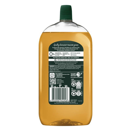 Palmolive Luminous Oils Hand Wash Mandarin & Rosemary Refill 1L - Eco-Friendly Value-Auzzi Store
