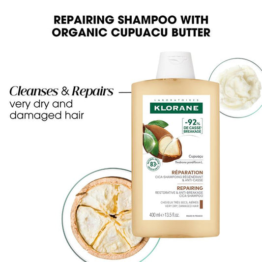 Klorane Shampoo with Organic Cupuacu 400ml - Nourishing Hair Care – view 2