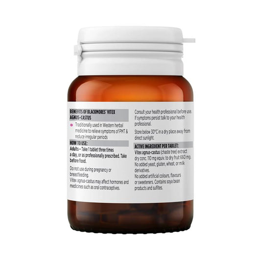 Blackmores Vitex Agnus-Castus 40 Tablets - PMT Relief-Auzzi Store