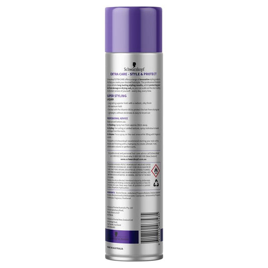 Schwarzkopf Extra Care Super Styling Lacquer Extreme Hold 250g-Auzzi Store