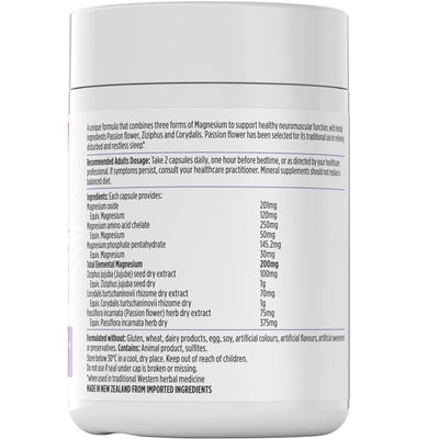 Nutra-Life Magnesium Sleep Aid with 3 Magnesium Forms – 120 Capsules