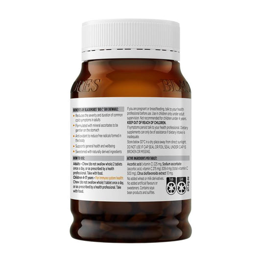 Blackmores Bio C 500mg 200 Chewable Tablets - Immune Support - Auzzi Store