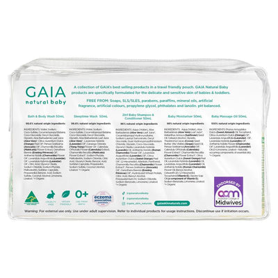 GAIA Natural Baby Starter Kit - 5 x 50ml Travel Size