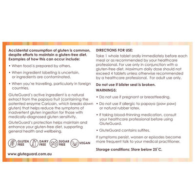 GluteGuard 30 Tablets - Gluten Protection Supplement