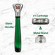 Bulldog Original Glass Razor Kit, 5-Blade Cartridge & Recyclable Stand – view 4