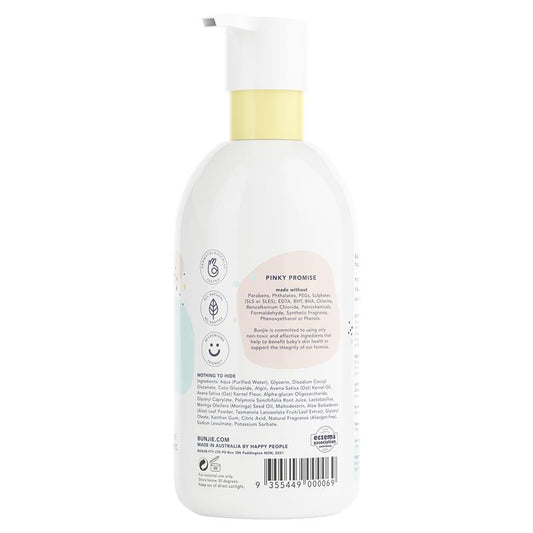 Bunjie Baby Top To Toe Hair And Body Wash 500ml - Gentle Plant-Based Care – view 2