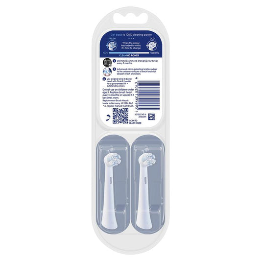 Oral-B iO Advanced Clean Brush Head Refills - White, 4 Pack – view 2