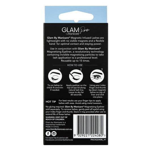 Glam By Manicare Pro Magnetic Infused Mika Lashes Natural – view 2