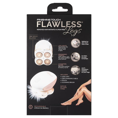 Flawless Finishing Touch Legs Epilator – White, Cordless, LED Light