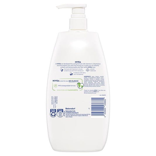 NIVEA Rich Moisture Body Wash with Almond Oil 1L, pH Balanced – view 2