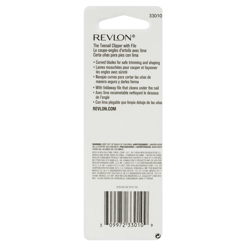 Revlon Beauty Tools Toenail Clip - Precision Toenail Clipper with File-Auzzi Store