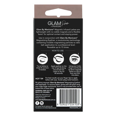 Glam By Manicare Pro Magnetic Infused Quinn Lashes Luxe - 2 Pack