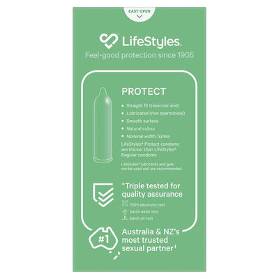 Lifestyles Protect Condoms 10 Pack - Feel-Good Protection