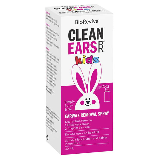 BioRevive Clean Ears Kids Spray - 30ml for Gentle Ear Care - Auzzistore