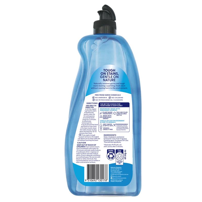 Earth Choice Toilet Cleaner Aqua Fresh 750ml - Powerful Eco-Friendly Clean-Auzzi Store