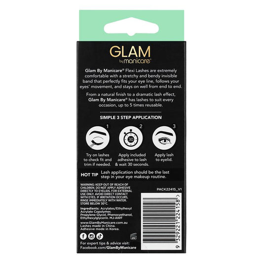 Glam By Manicare Jesse Flexi Lashes Length - 2 Pairs – view 2
