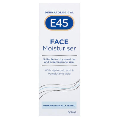 E45 Face Moisturiser 50ml - Hydrate Sensitive Skin