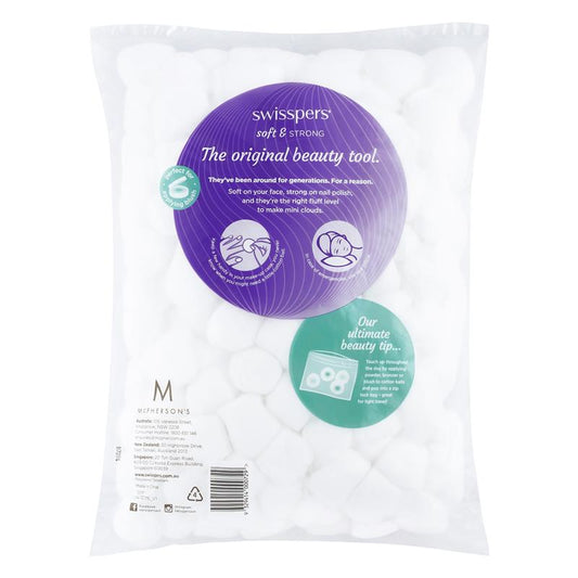Swisspers Premium Cotton Wool Balls - 200 Pack-Auzzi Store