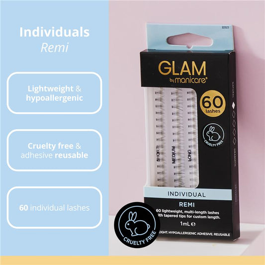 Glam By Manicare Remi Individual Lashes - 60 Pack - Auzzi Store