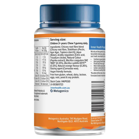 Inner Health Kids 3 in 1 Probiotic Gummies 50 Pack - Fun Gut Health Support – view 2