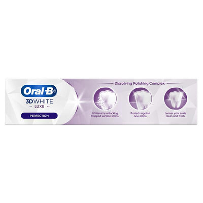 Oral-B 3D White Luxe Perfection Whitening Toothpaste 95g - Mint Flavor