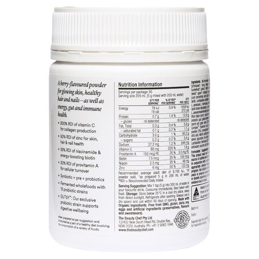 Beauty Chef Glow Fermented Supernutrient Powder with Vitamin C & Zinc, 150g – view 2