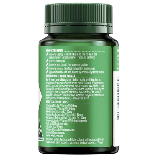 Nature's Own Super B Complex 75 Tablets - Energy Support Formula-Auzzi Store