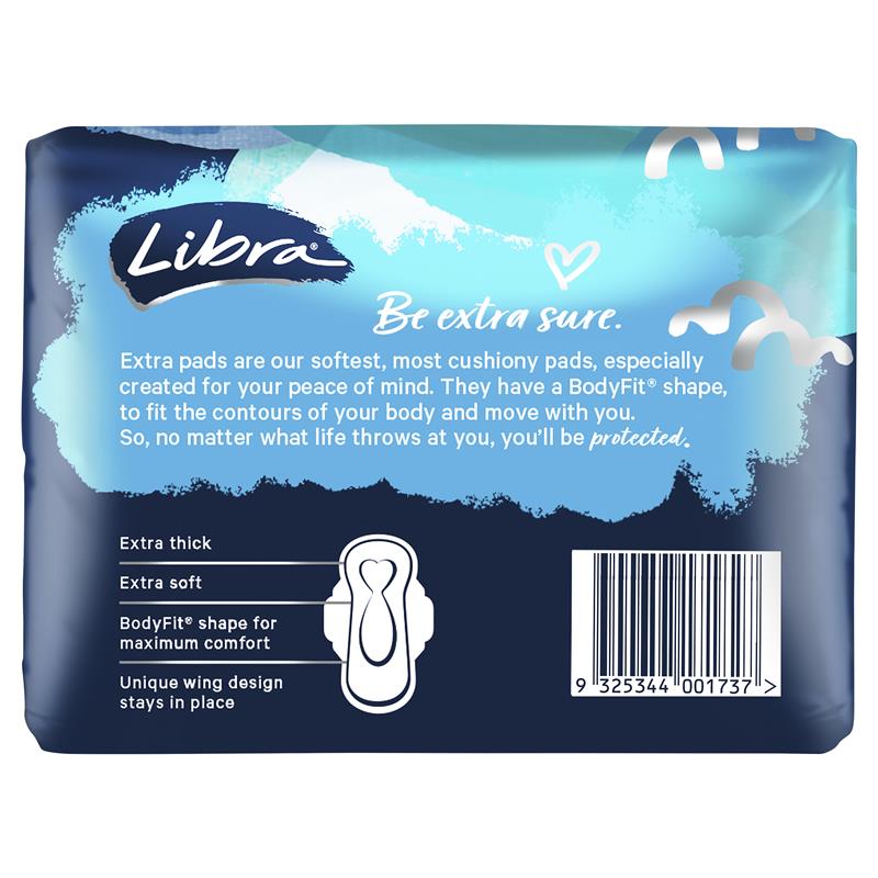 Libra Extra Regular Menstrual Pads with Wings, 14 Count